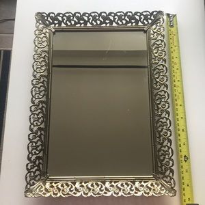 Vintage mirrored tray